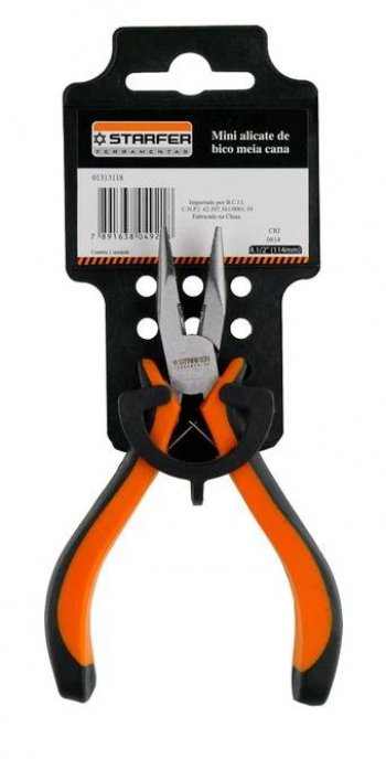 Starfer - alicate mini meia cana reto 5 125mm