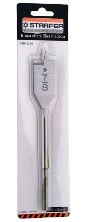 Starfer - broca chata madeira 7/8 22mm *