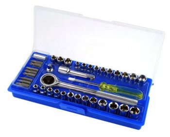 Starfer - jogo soquete catraca c/40 pcs 3/8 *