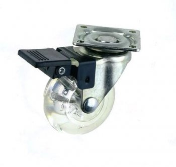 Starfer - rodizio placa girat.silic 50mm c/freio *