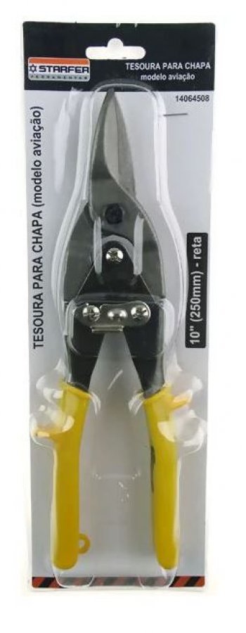 Starfer - tesoura p/chapa aviacao reta 250mm 10