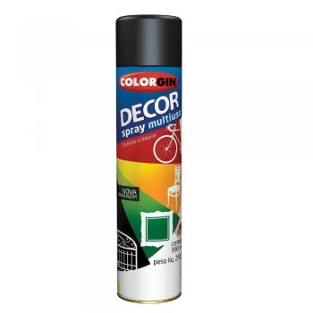 Colorgin - Spray Decor 8711 Preto Fosco *
